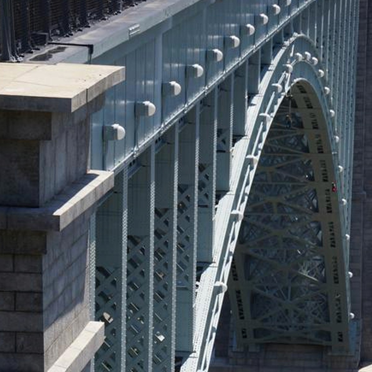 Structural detail of the High Bridge in the Bronx.