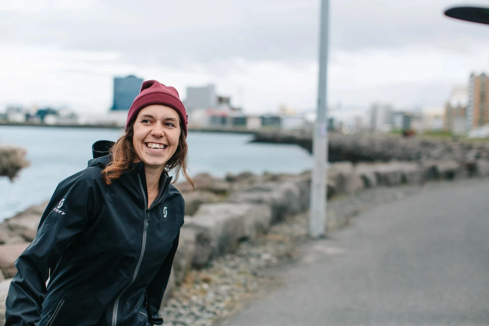 Smiling on Icelandic road