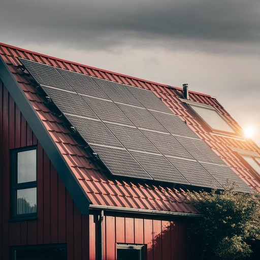 Un panneau solaire sur le toit d'une maison à Nancy