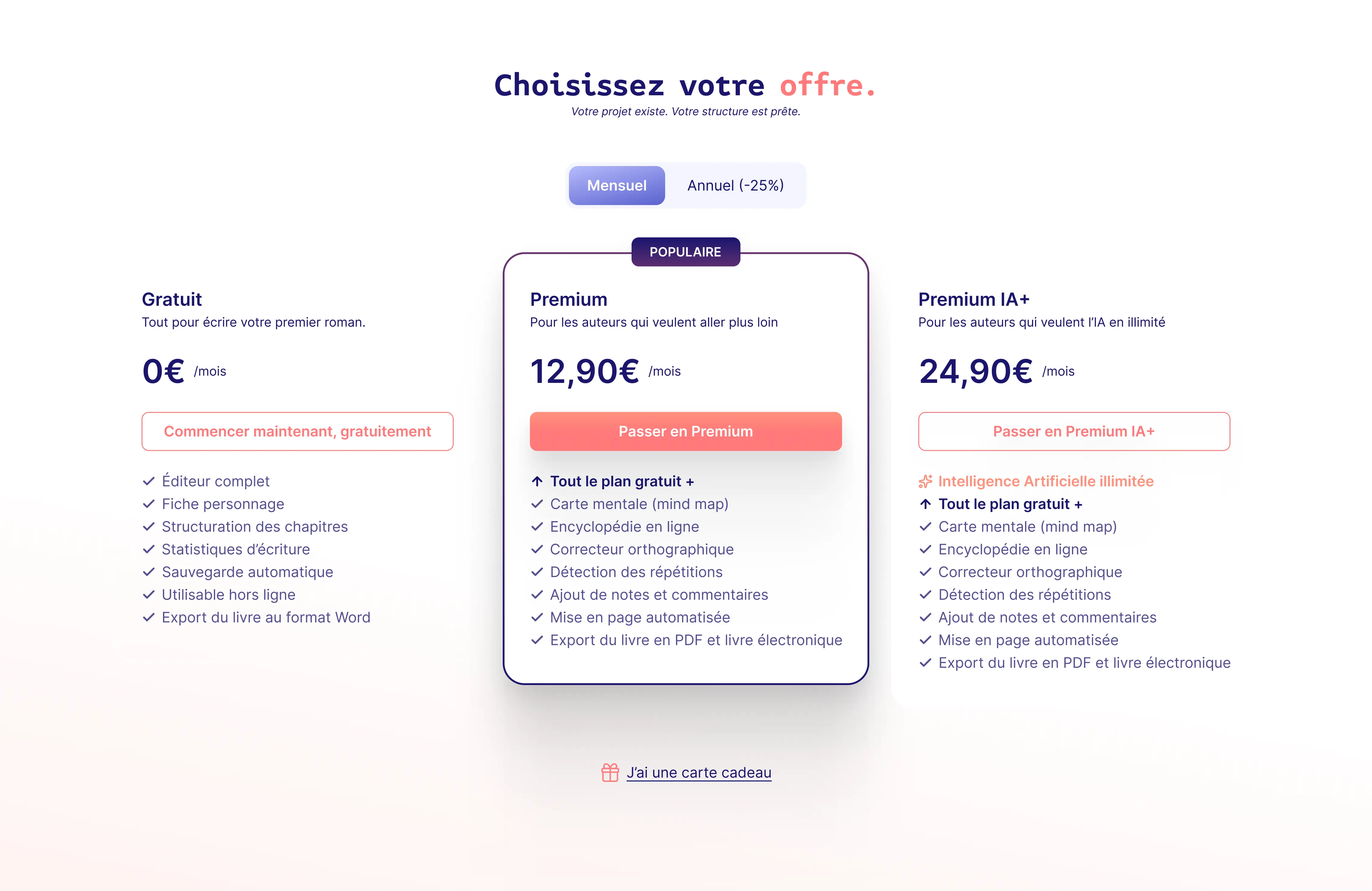 Refonte Paywall - WriteControl