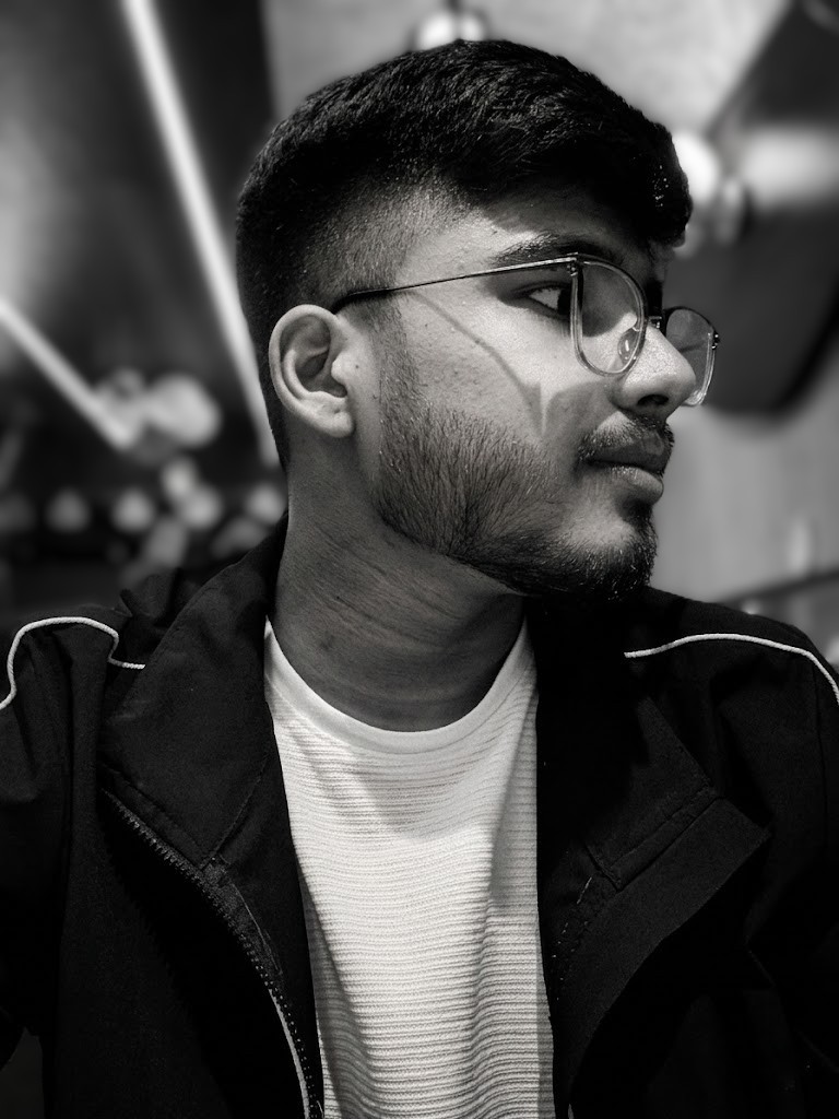 Portrait of portfolio creator – front view