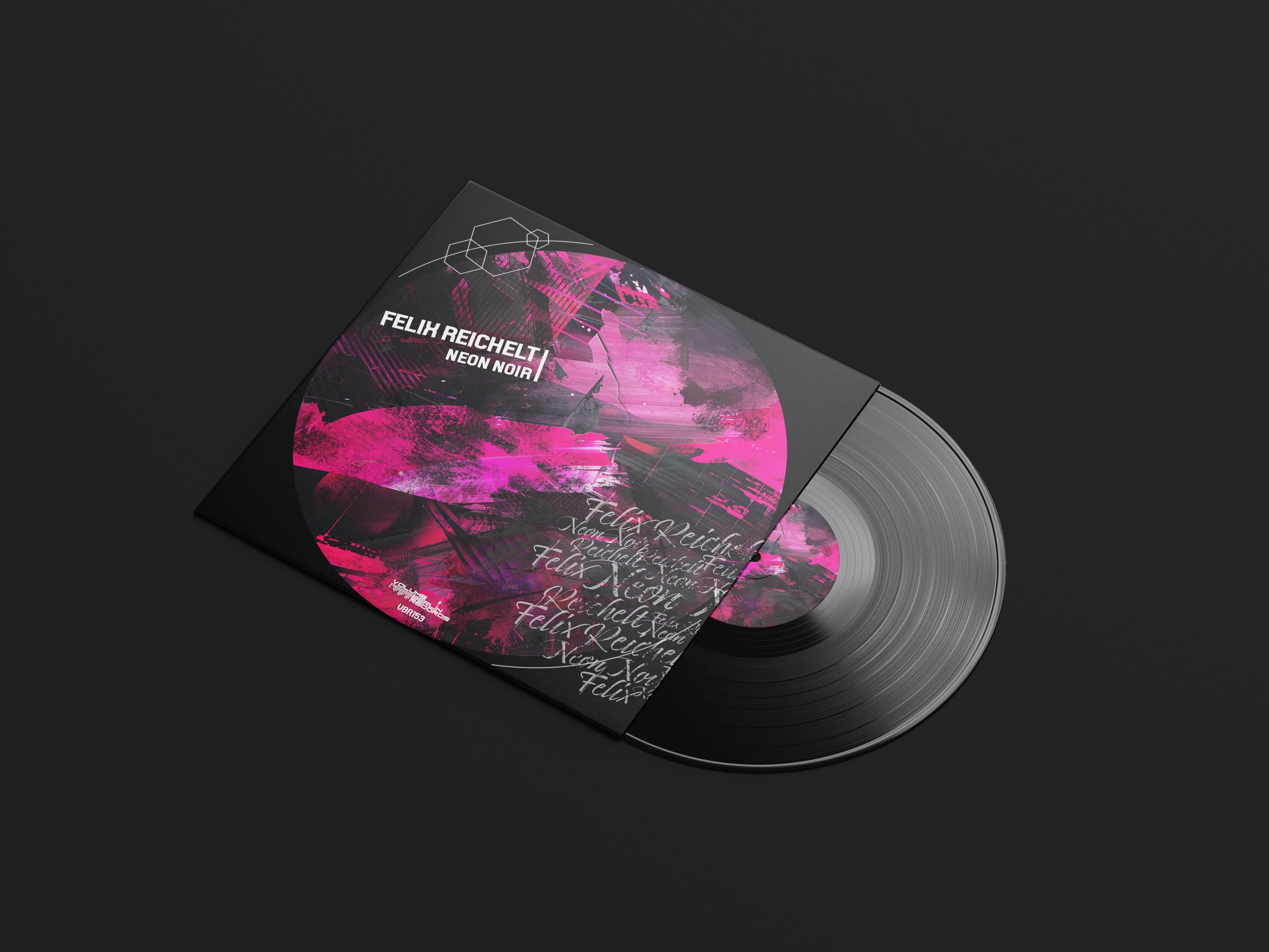 Artwork für Musikrelease von Felix Reichelt mit abstrakter pinker Komposition