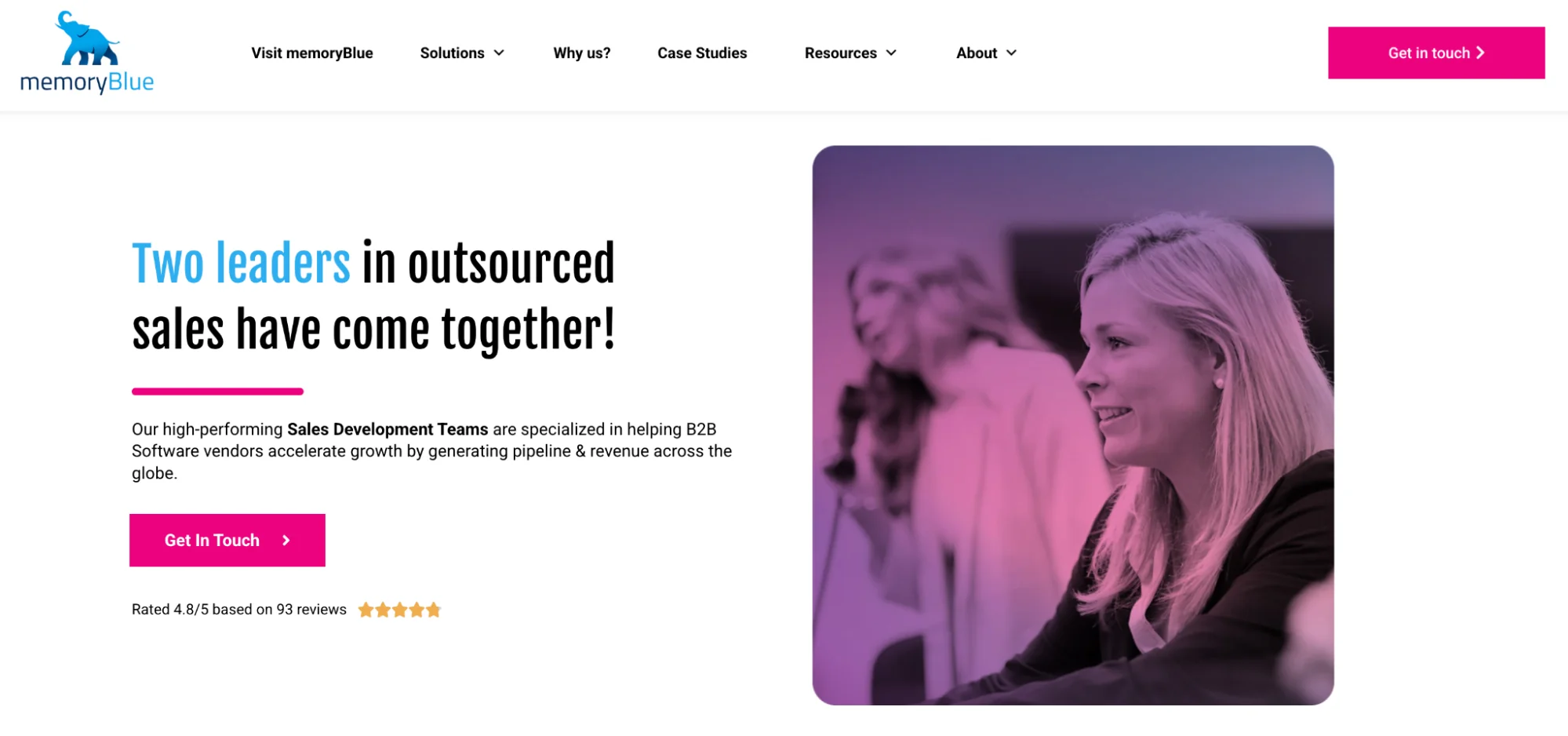 Operatix homepage: B2B sales development and pipeline generation for tech companies
