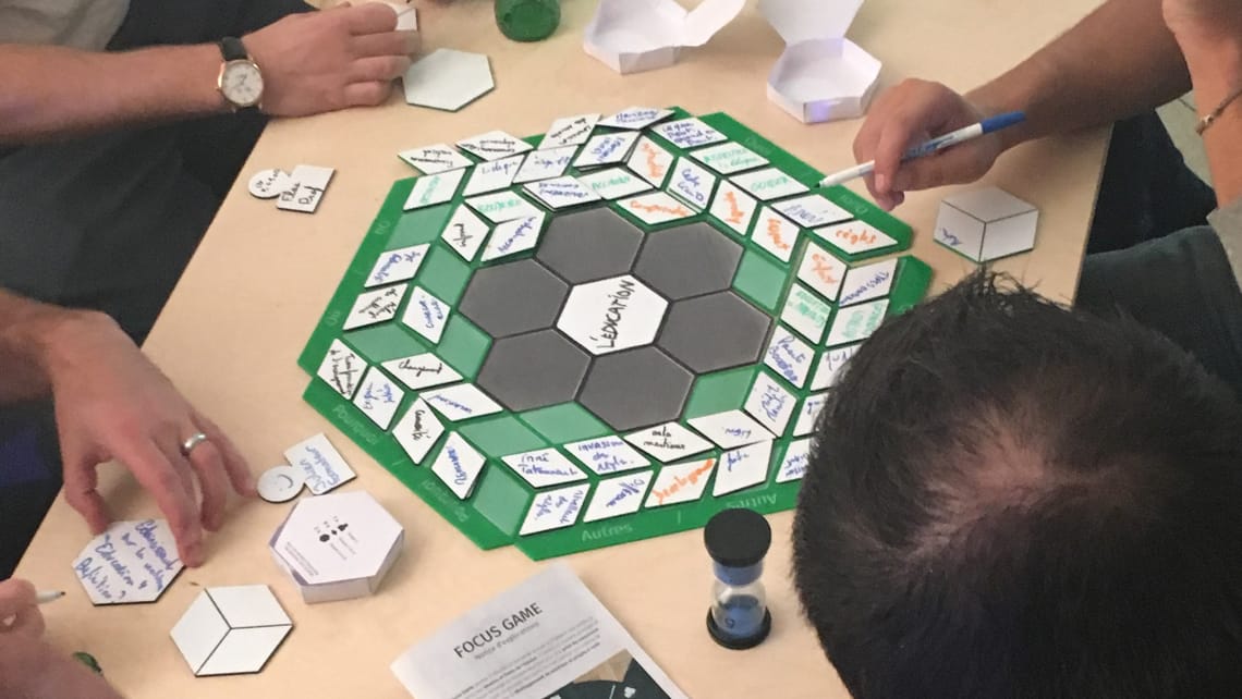 Animation d'un serius game, le focus game