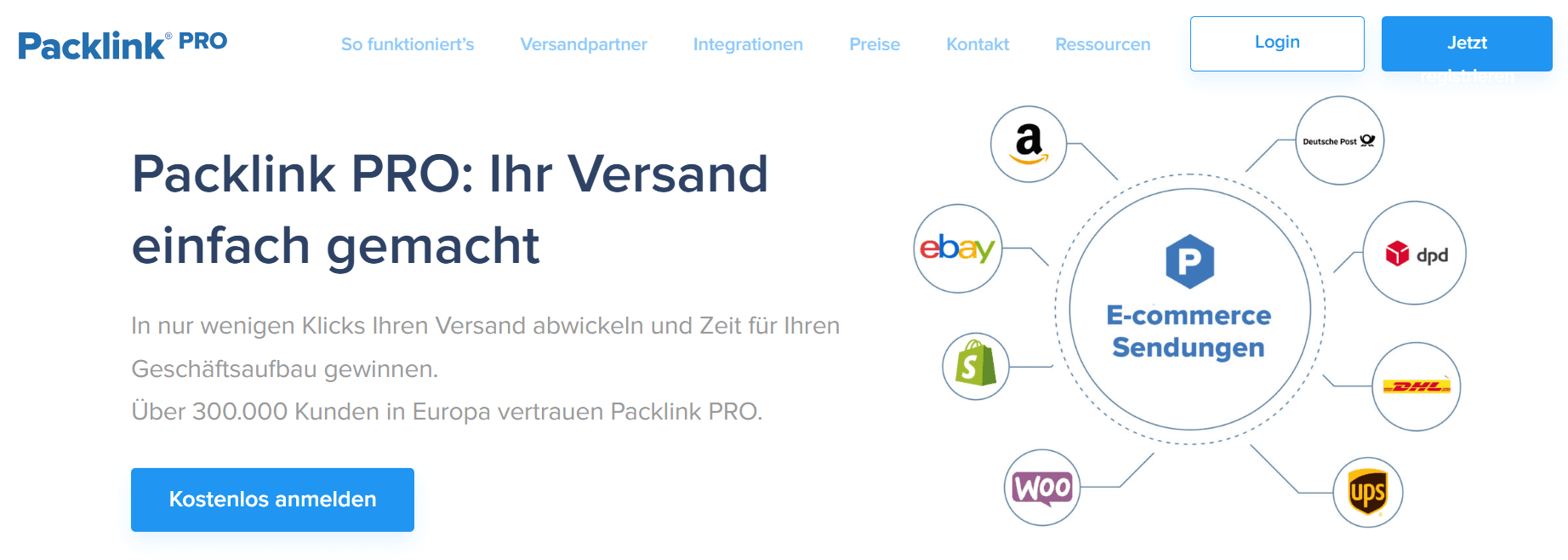 Packlink Pro software screenshot