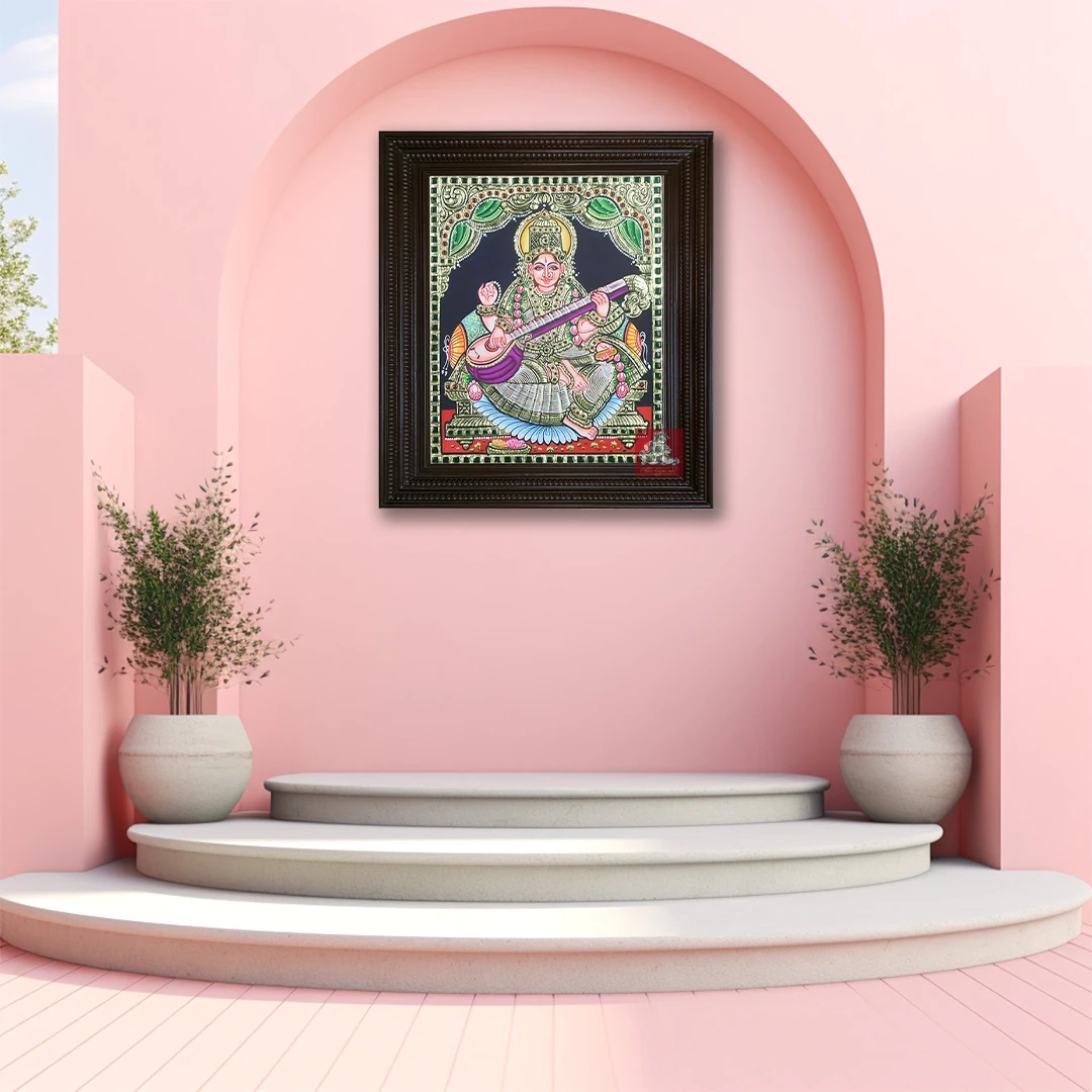 Saraswathi Tanjore paintings