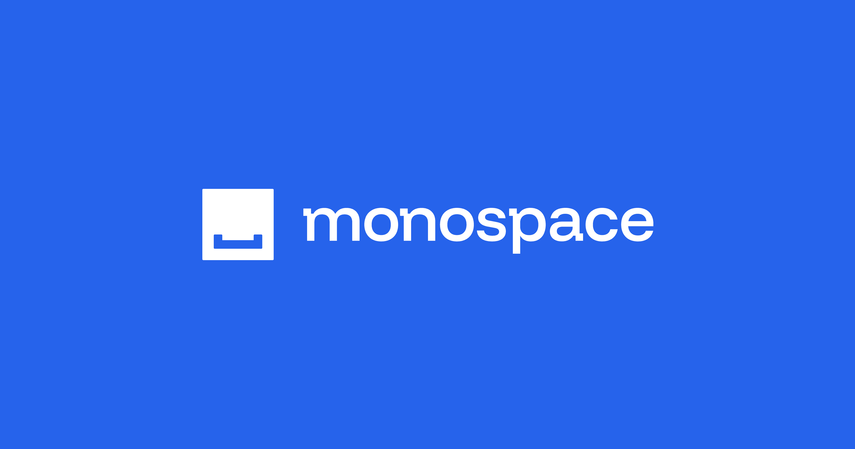 Monospace – All your data. One space
