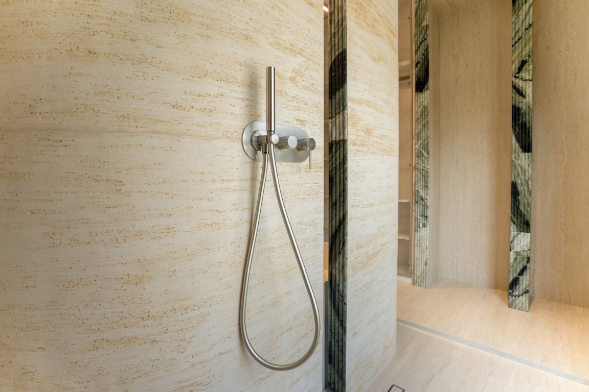 Flexible Travertine installed