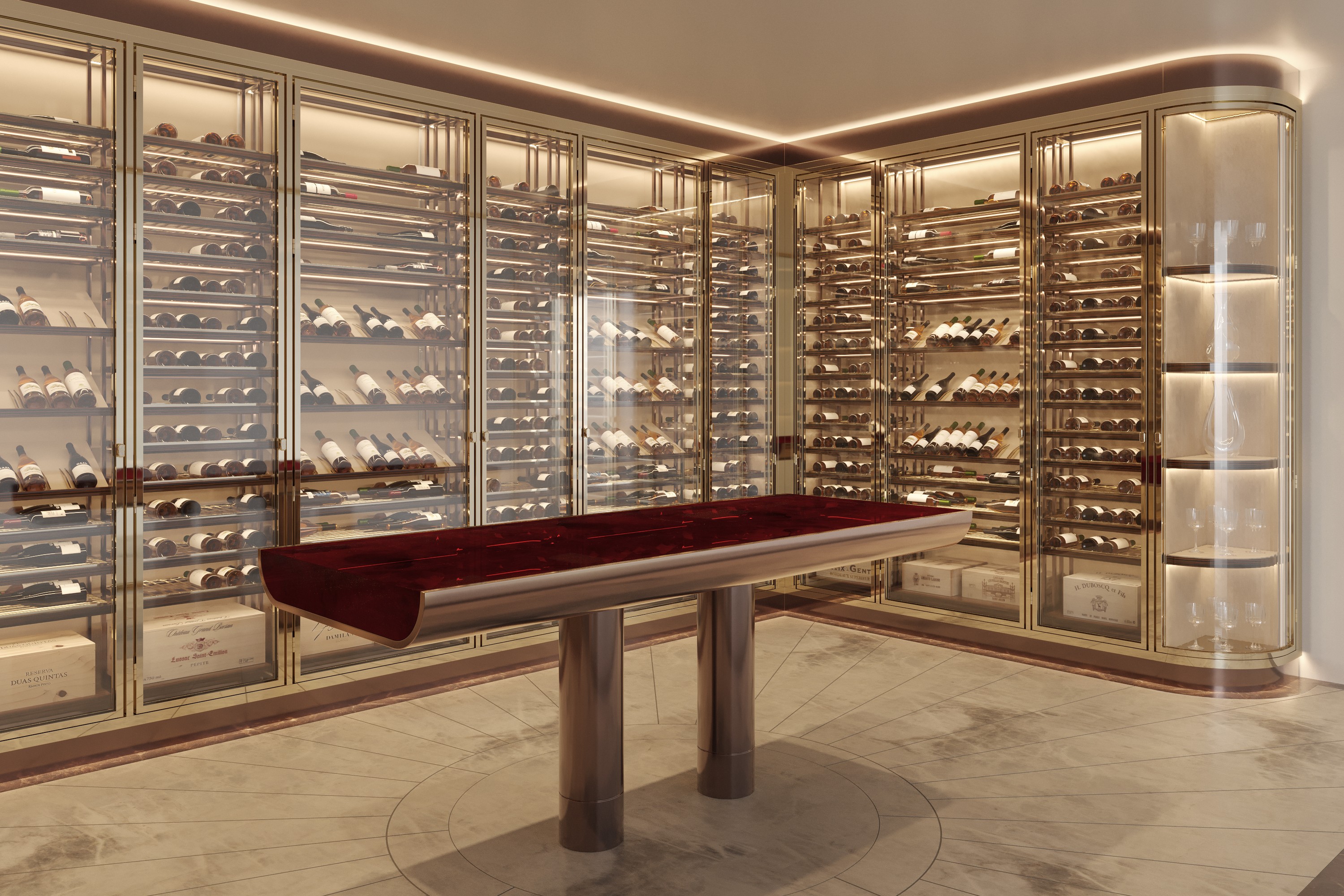 Les 5 idées d’intégration d’une cave vitrée haut de gamme - Maison Borio