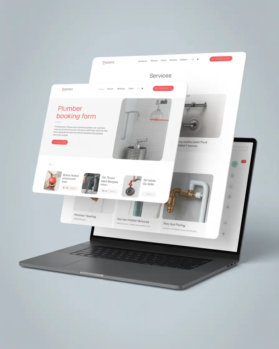 Professional website design service for Sydney businesses showing a modern responsive website on desktop, tablet and mobile devices