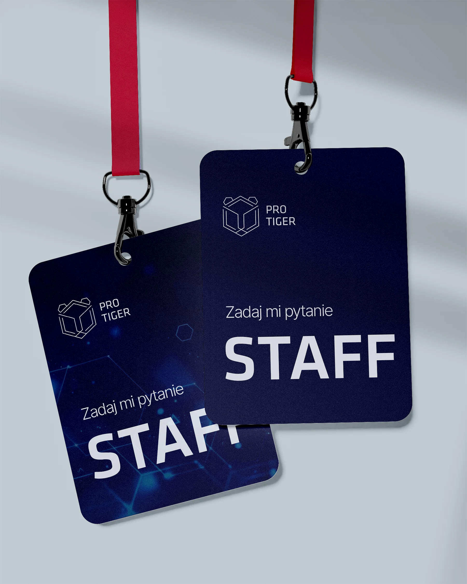 Printed staff badges