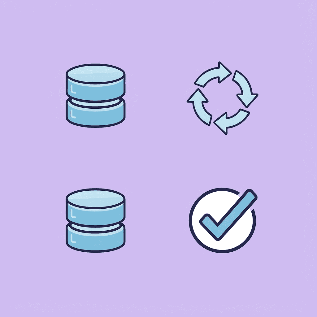  Four-quadrant grid showing different enterprise data integration platform types and their key features