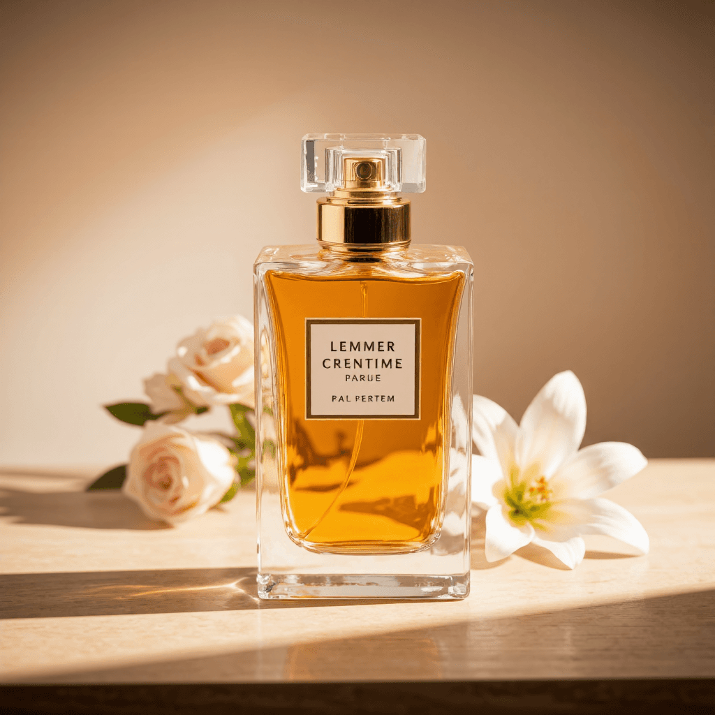 product photography of perfume