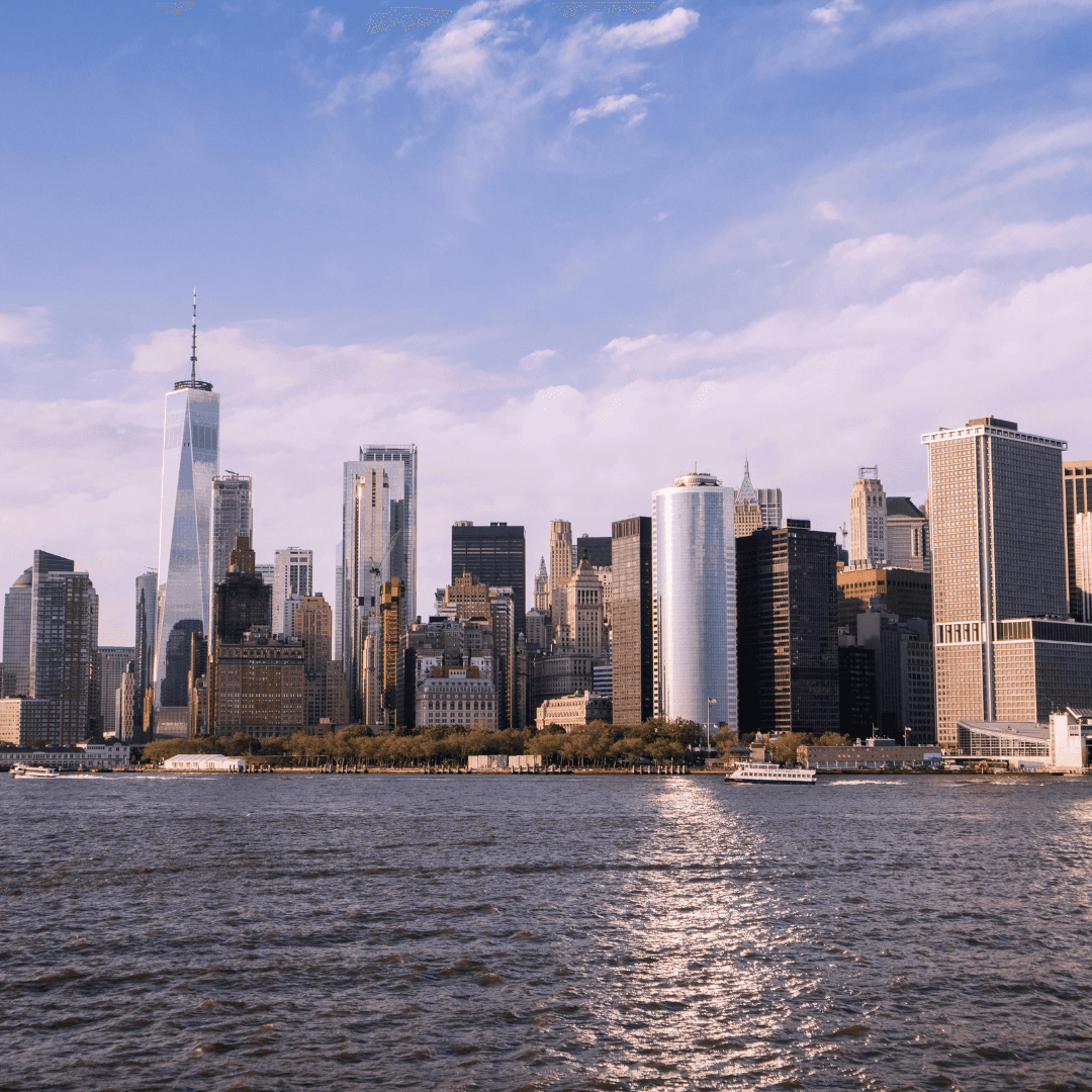 business travel city skyline modern