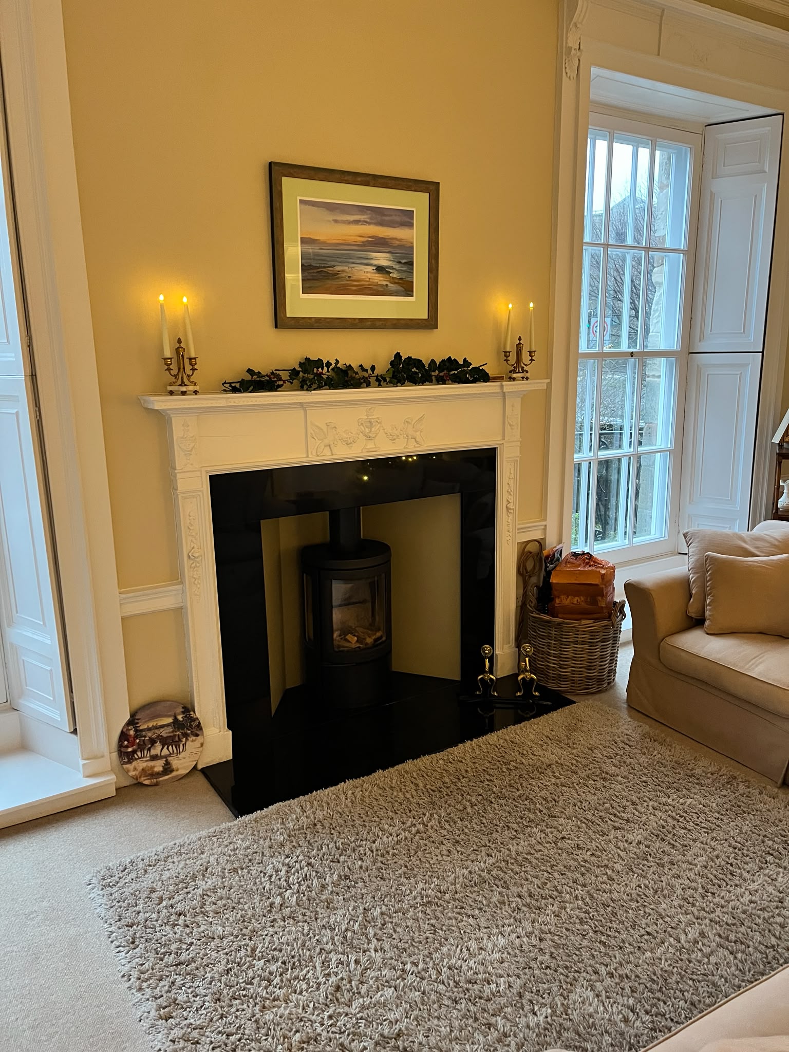 Balfour house is compelte with a wood burning stove perfect for winter nights