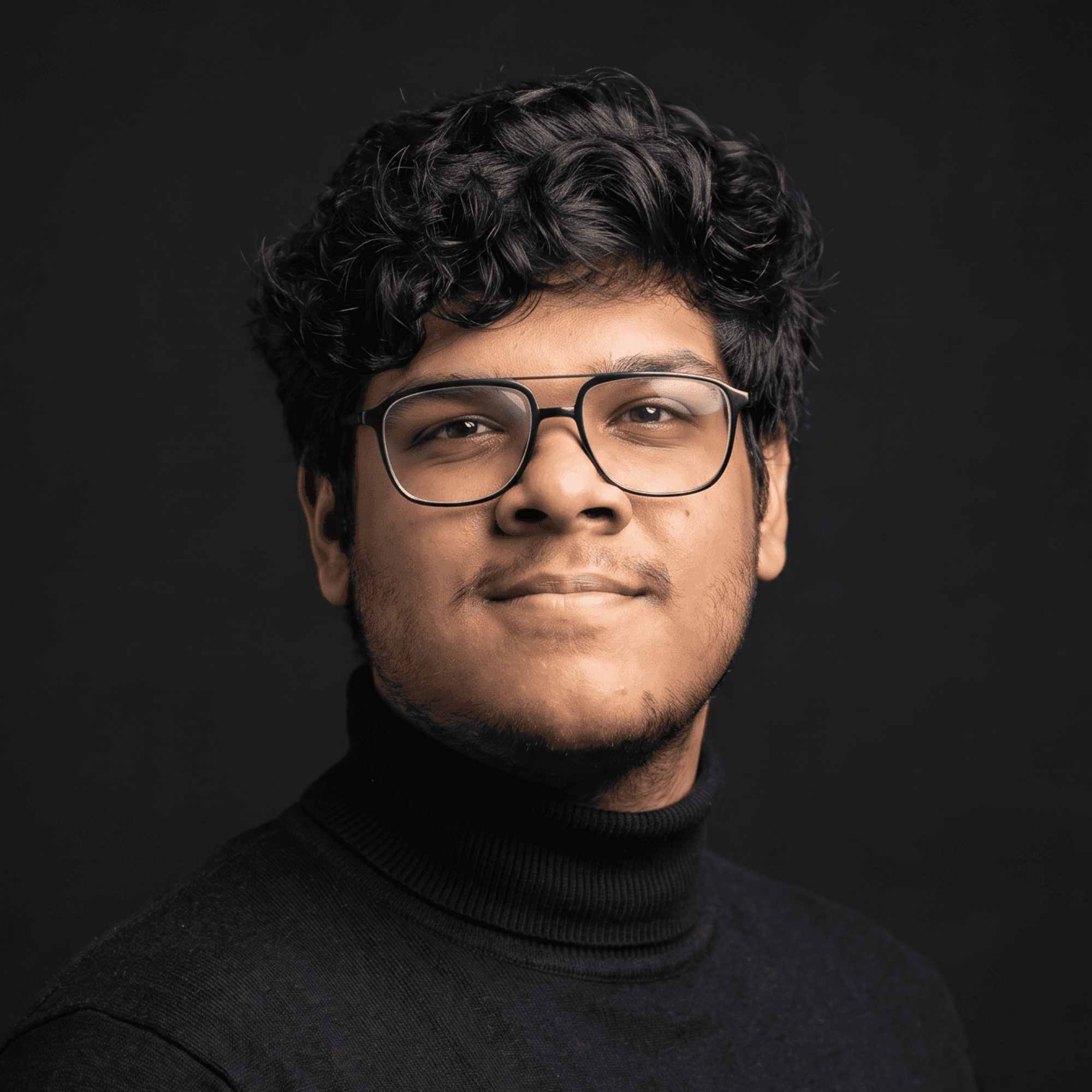 Professional portrait of Samuel Singh Bhakuni, creative developer, 3D visualisation artist, and filmmaker.
