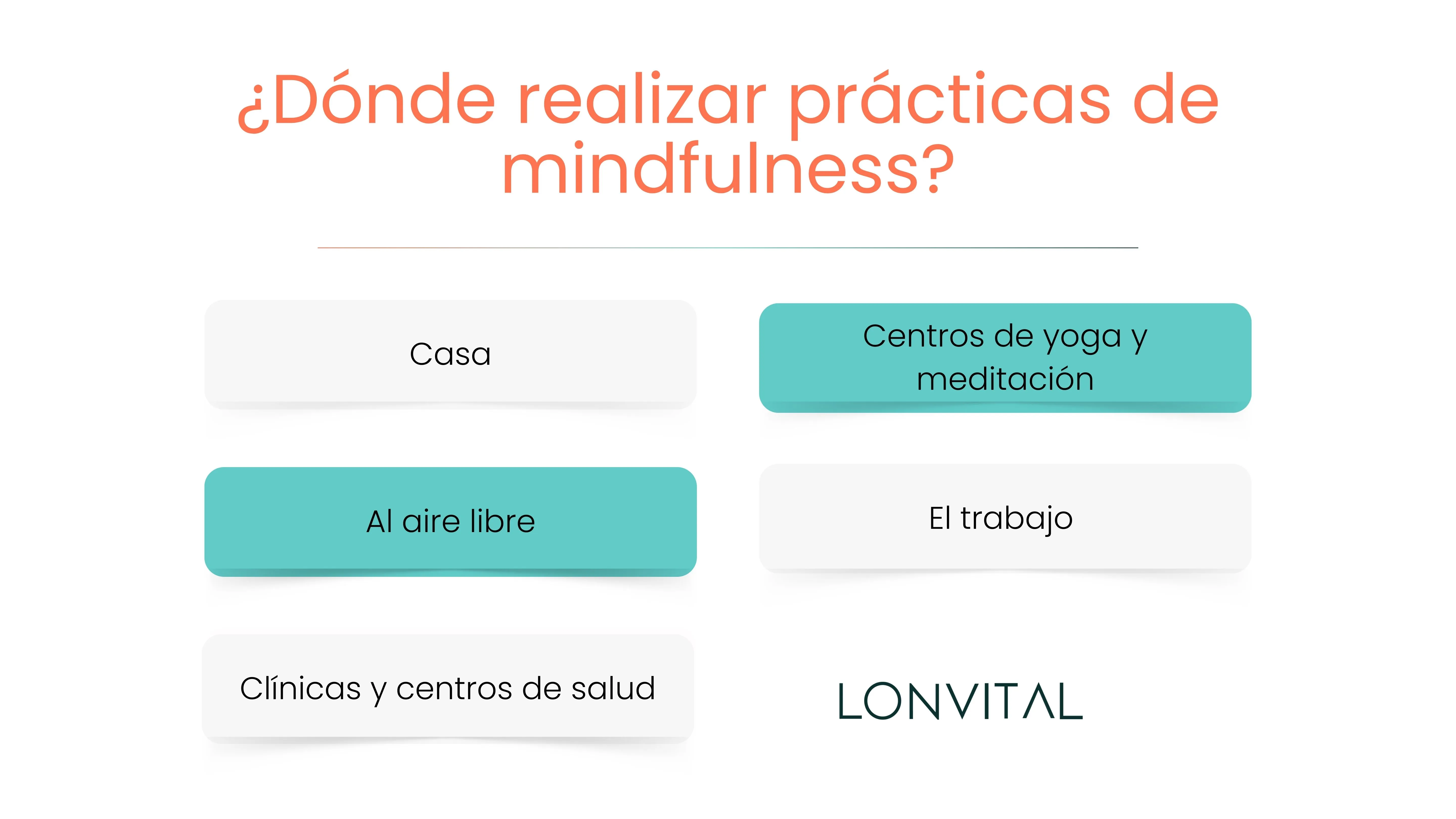 ¿Dónde realizar prácticas de mindfulness?