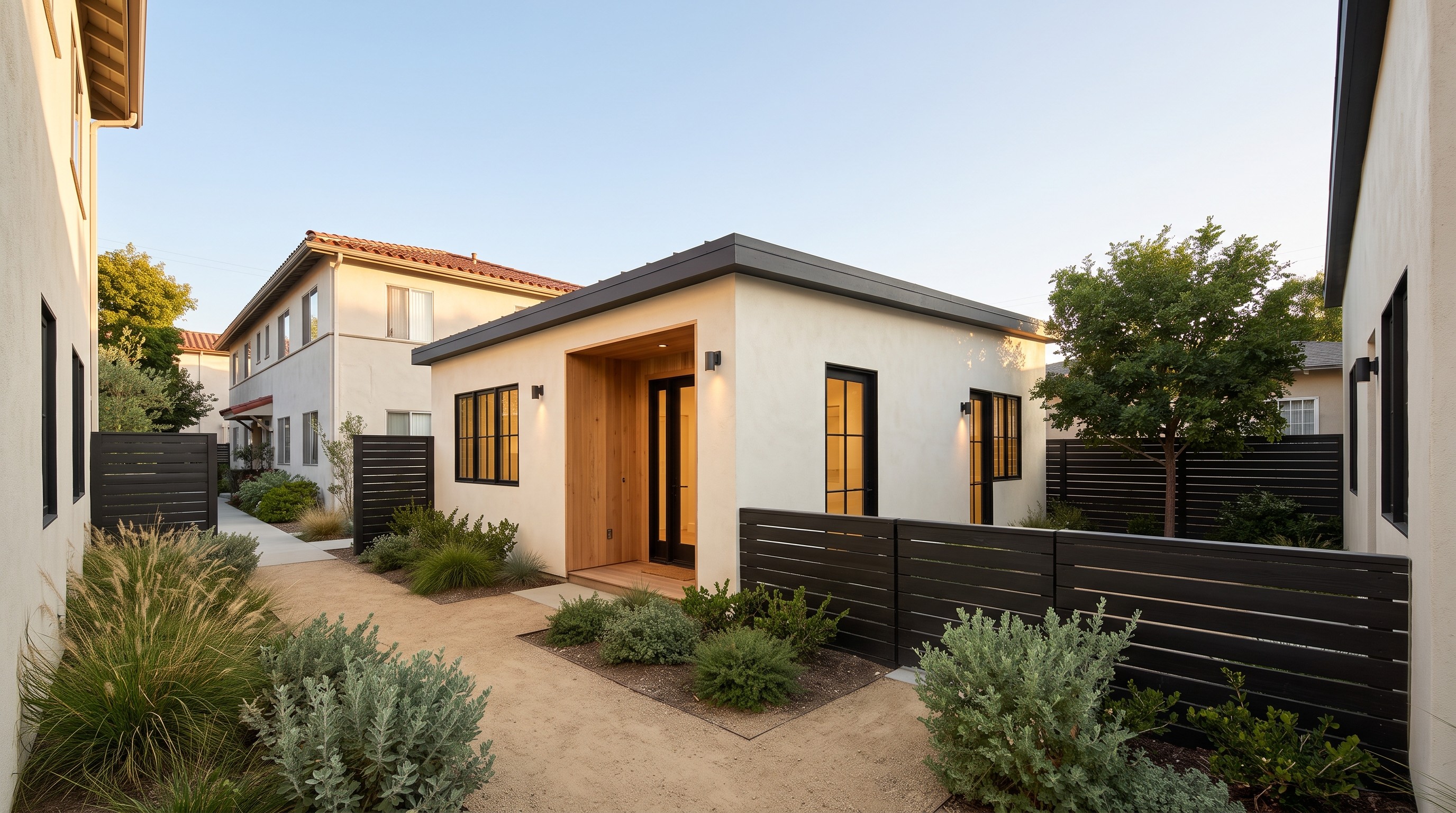 Conceptual multifamily conversion and detached-unit feasibility study.