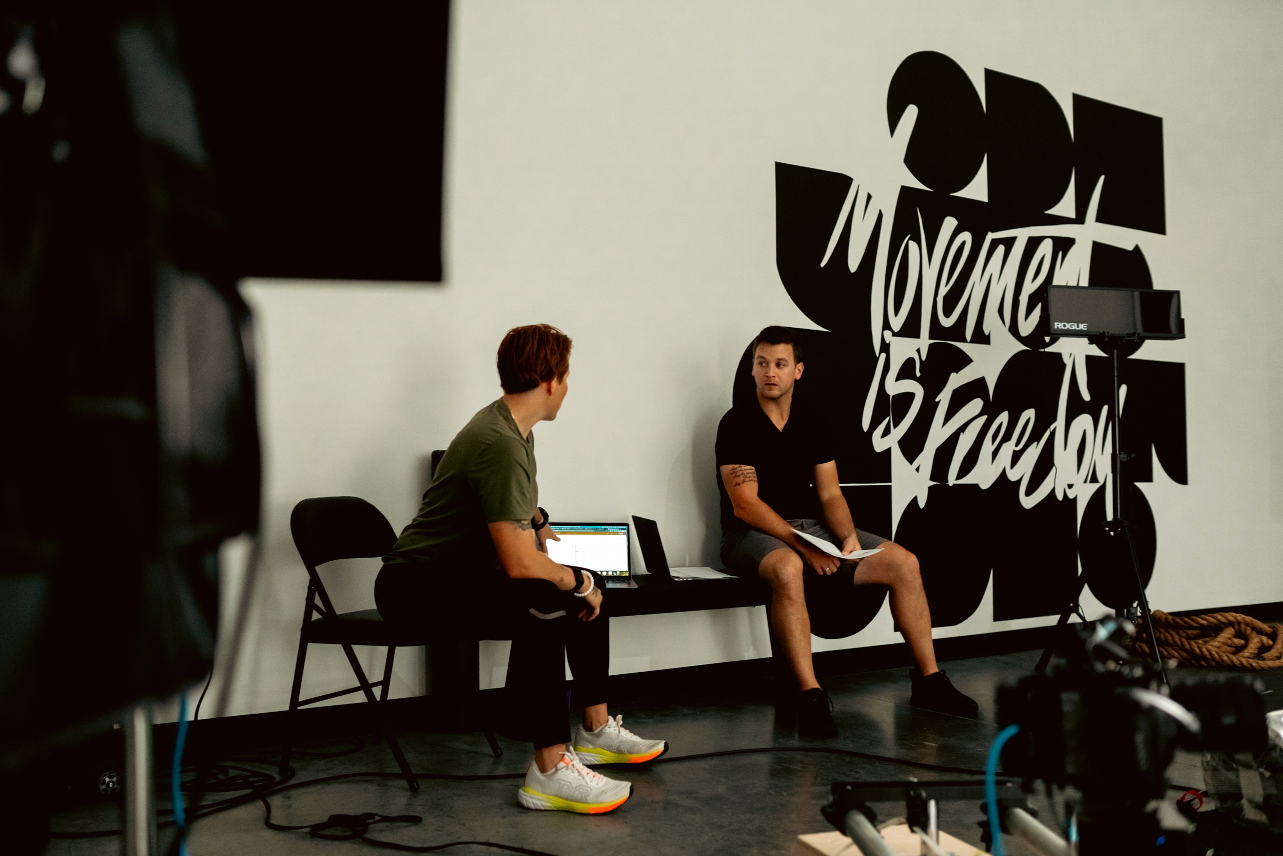 person in small gym - Desk Exercises At Work