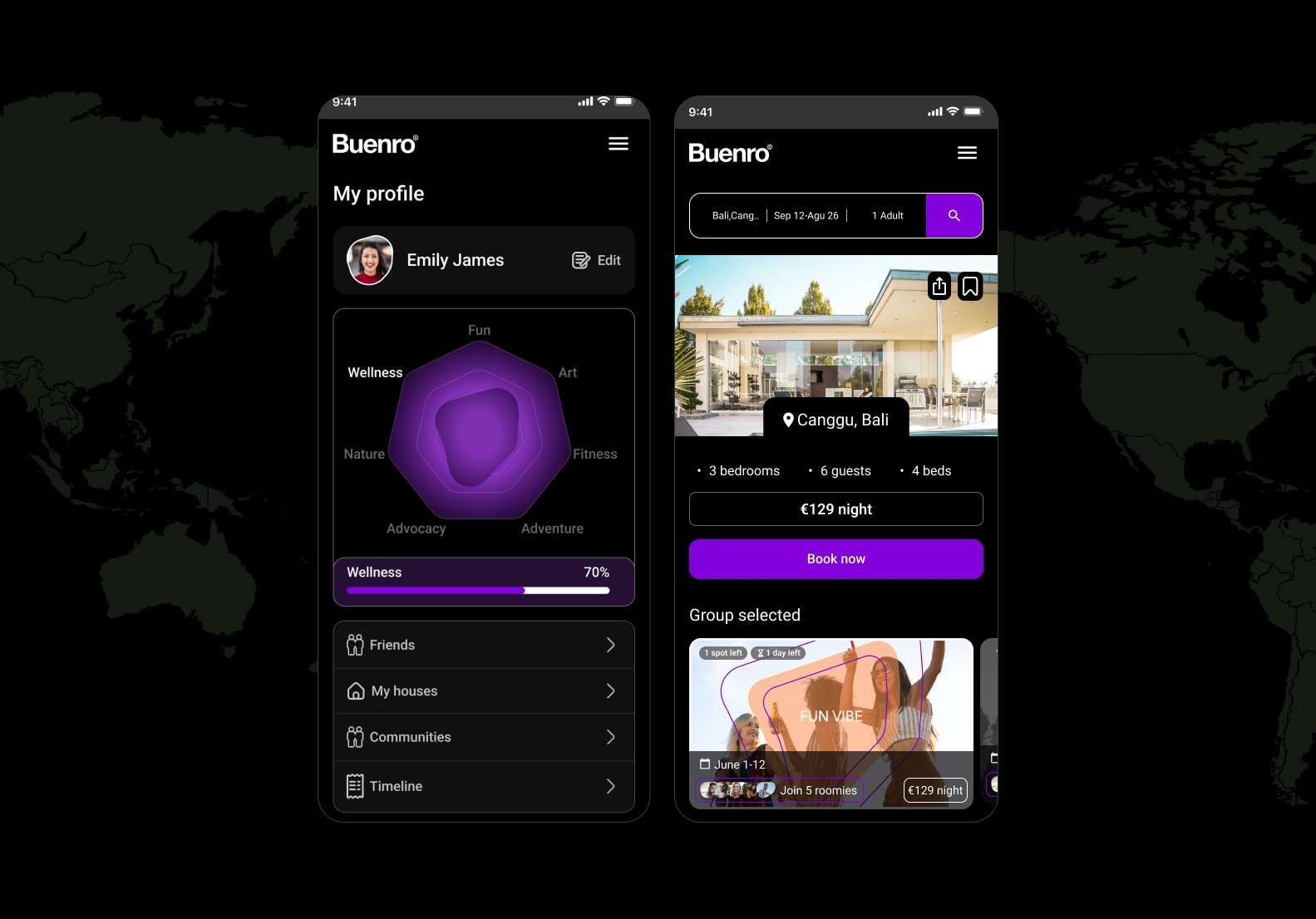 Close-up of two smiling friends with freckles, bright makeup, on a light blue background—joyful, inclusive brand portrait.