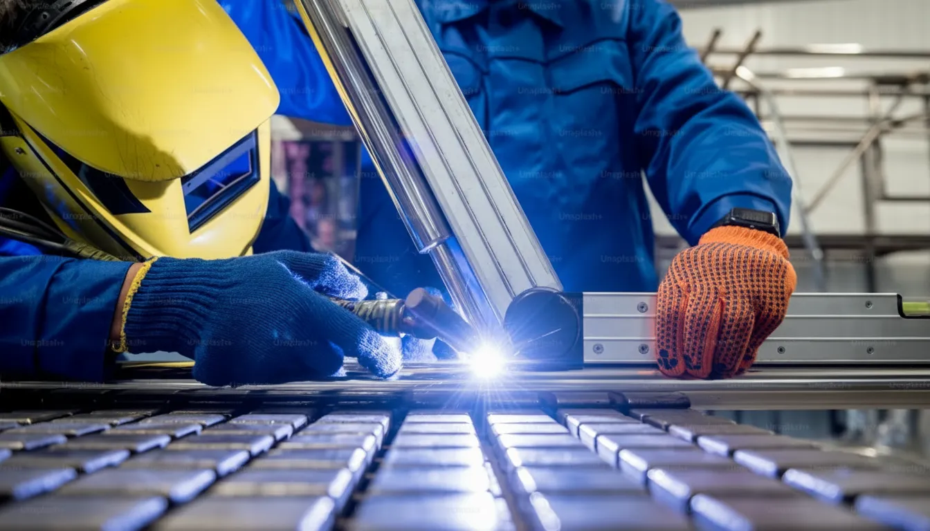 Steel welding process during fabrication with controlled heat application and structural joint assembly