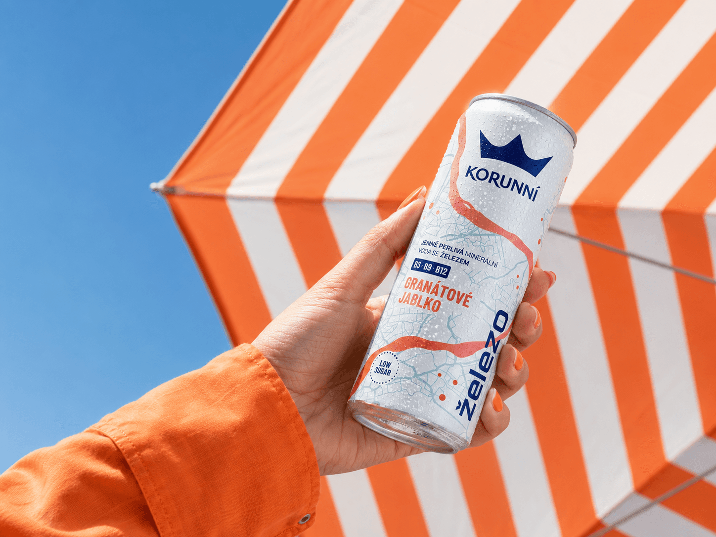 Korunní functional water packaging for premium on-the-go urban consumers