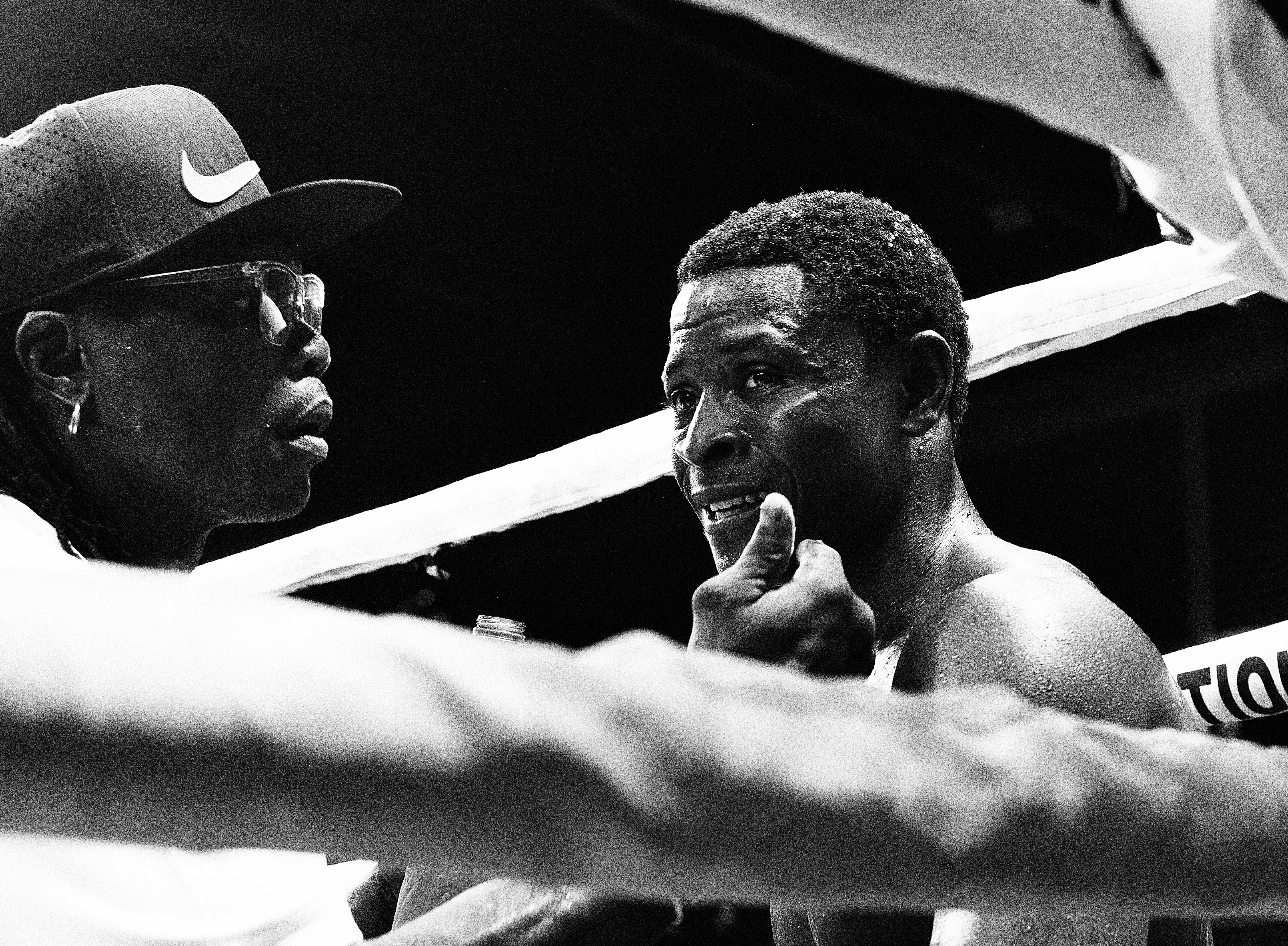 Boxer Afolabi focused before his match