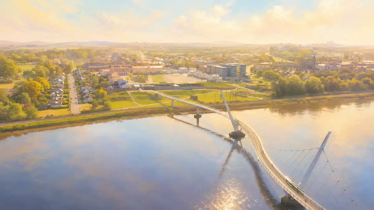 Local view of Derry/Londonderry in County Londonderry.