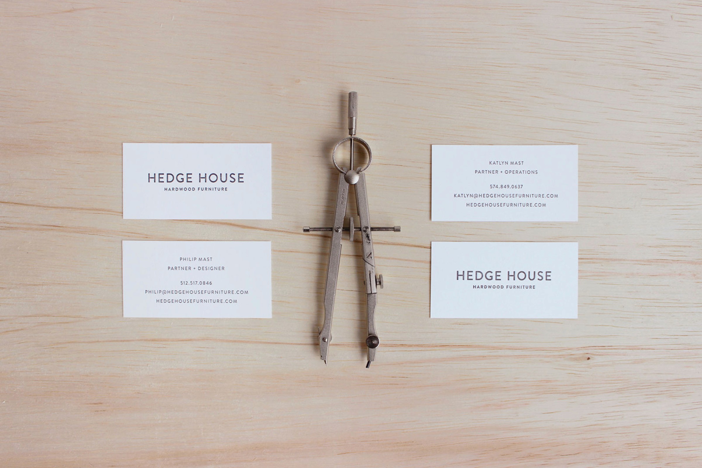 Hedge House Furniture Business Card Design