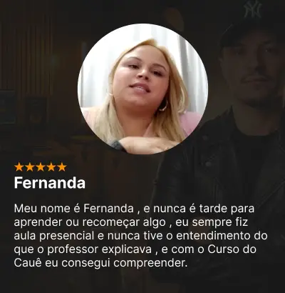 Depoimento de Fernanda, aluno do 30x8