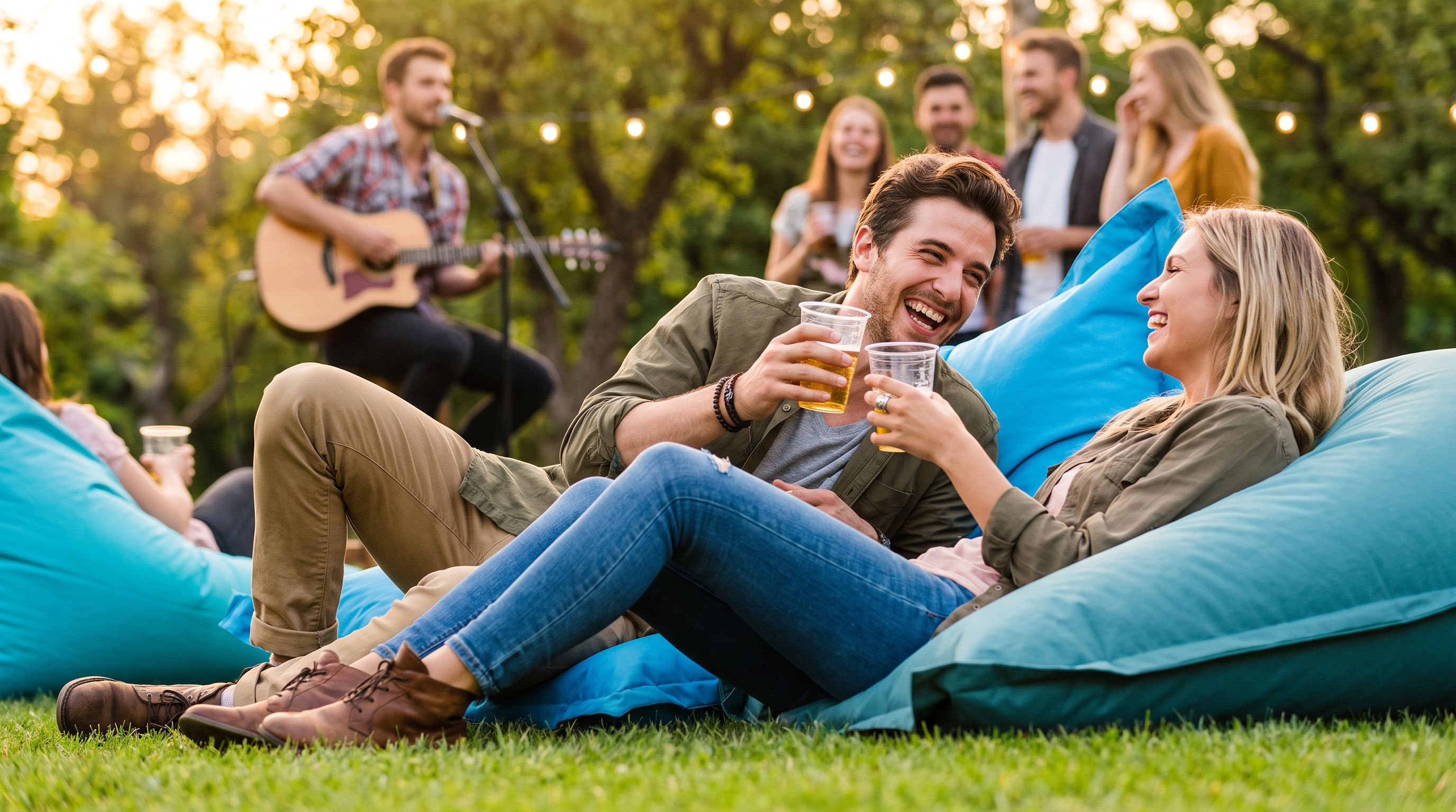 Premium Sunbrella Lounge am See