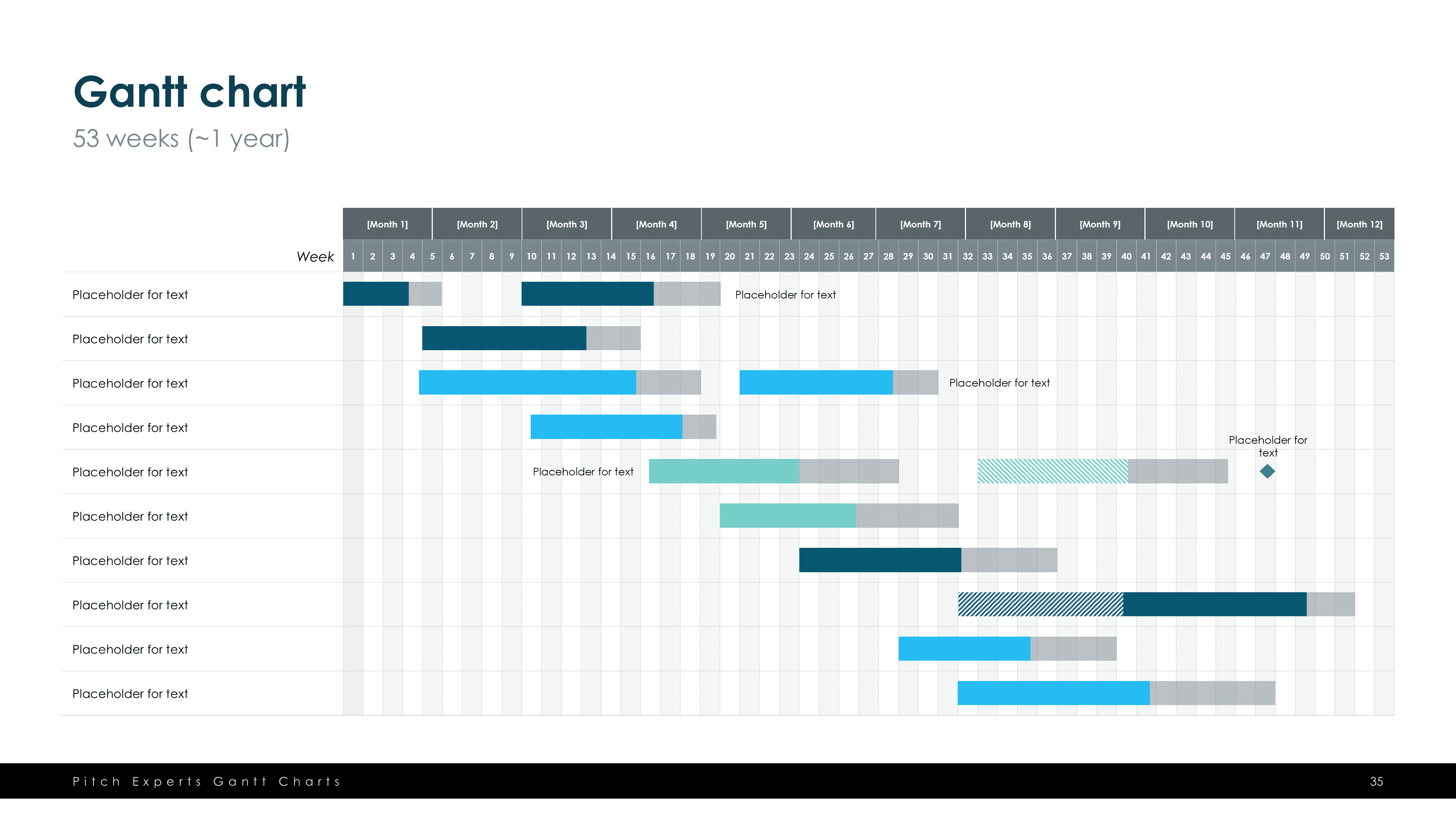 Gantt Chart Template Slide 35