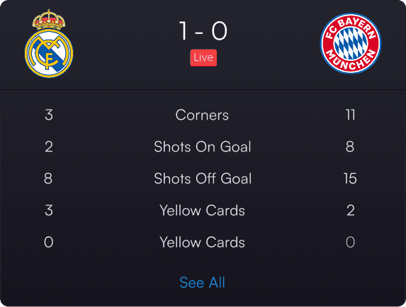 sports metadata with real-time data feeds
