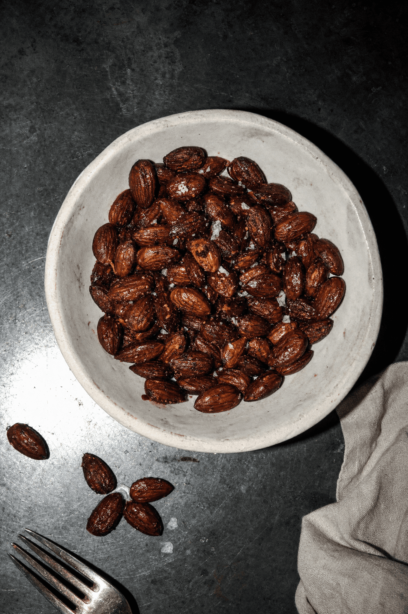 Smoked almonds