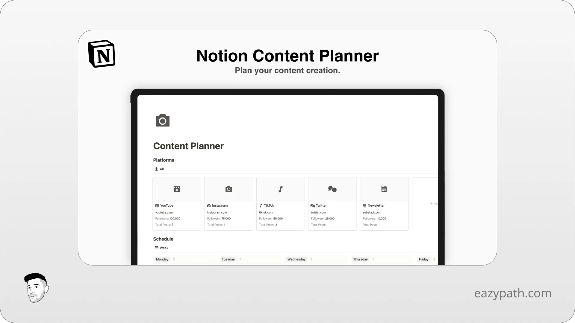 Social Media Notion Templates - Kina Notion