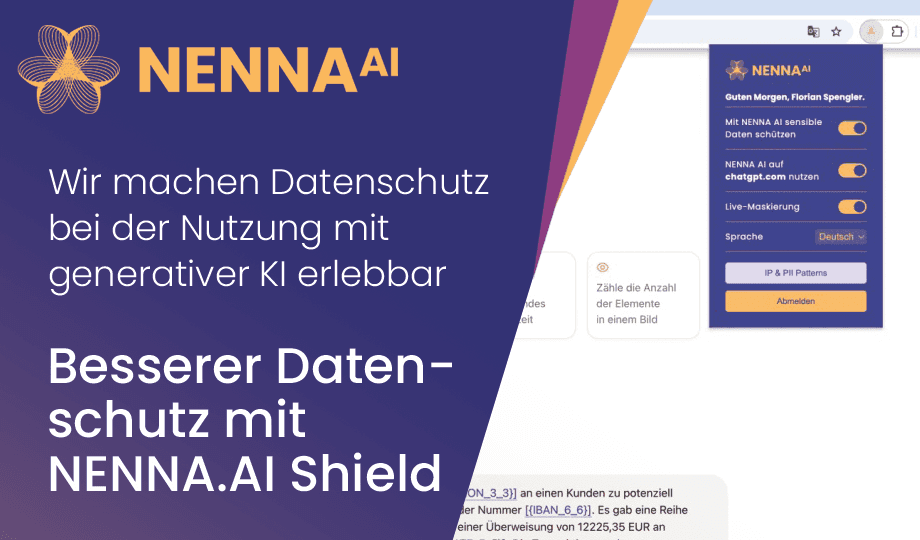 nenna screenshot produkt in chatgpt, Anwendung für Datenschutz in KI