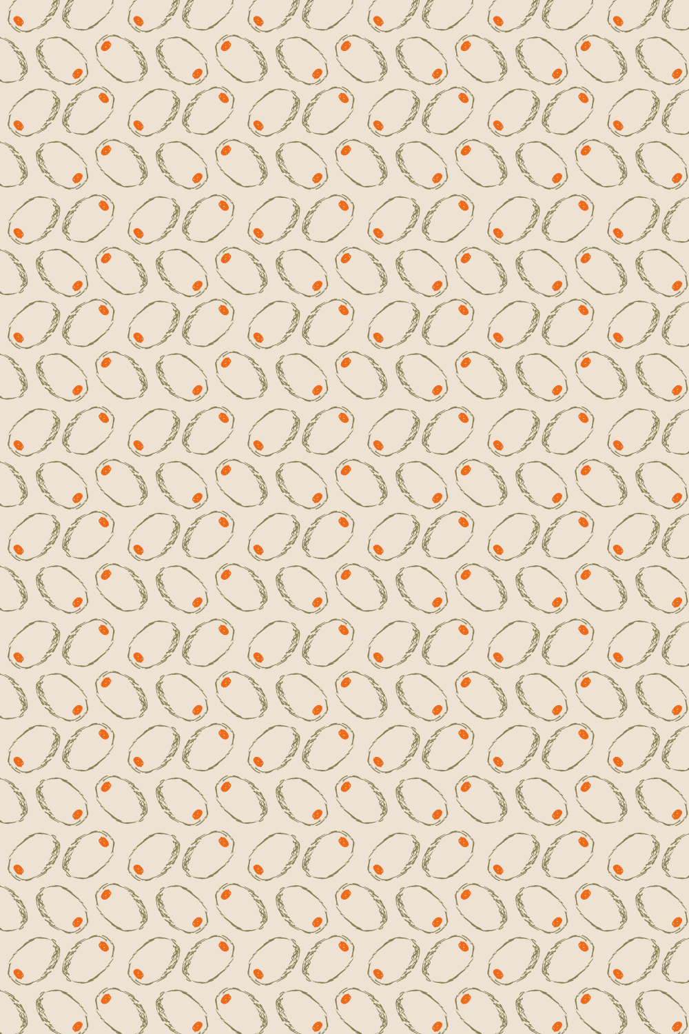 an alternating zig zag style pattern made of the foret pimento olive icon