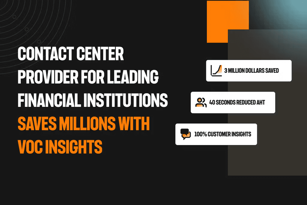 Contact Center Provider for Leading Financial Institutions Saves Millions with Level AI’s VoC Insights