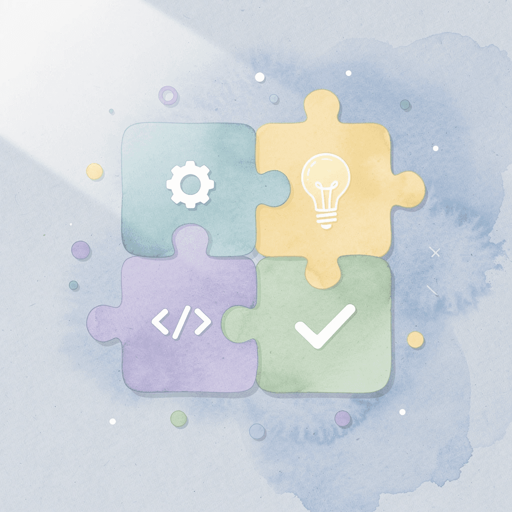 Puzzle pieces fitting together representing matching COBOL replacement strategy to business requirements