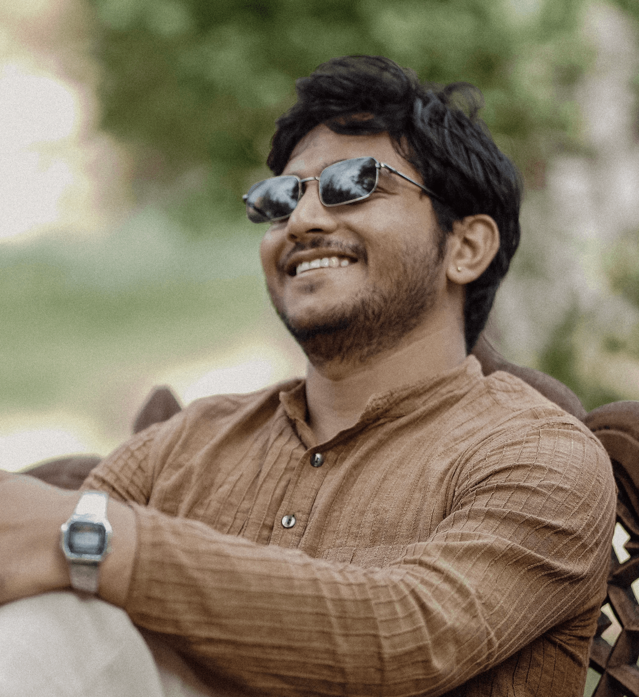 Close-up portrait of a person