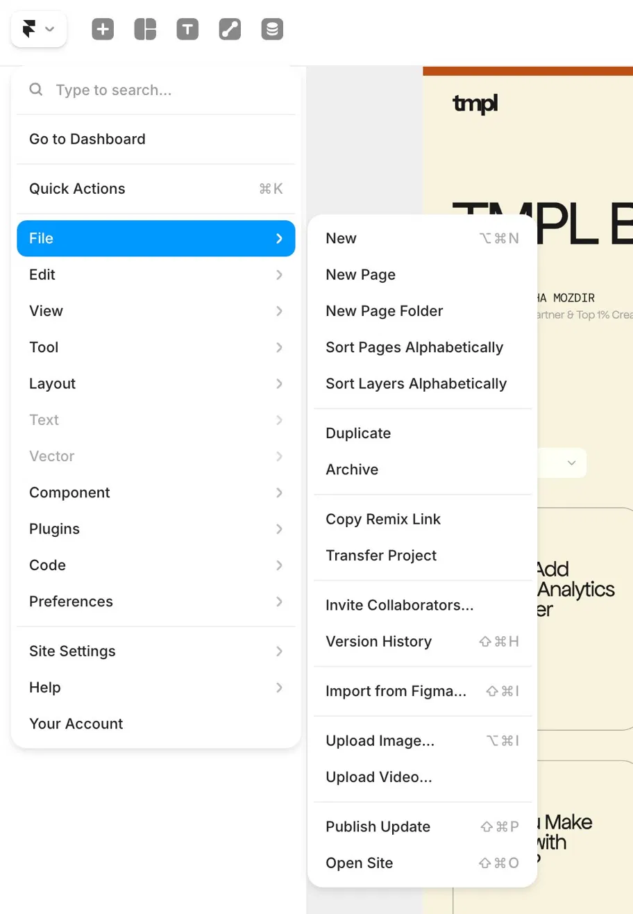 How to get the Remix link for your own project on Framer