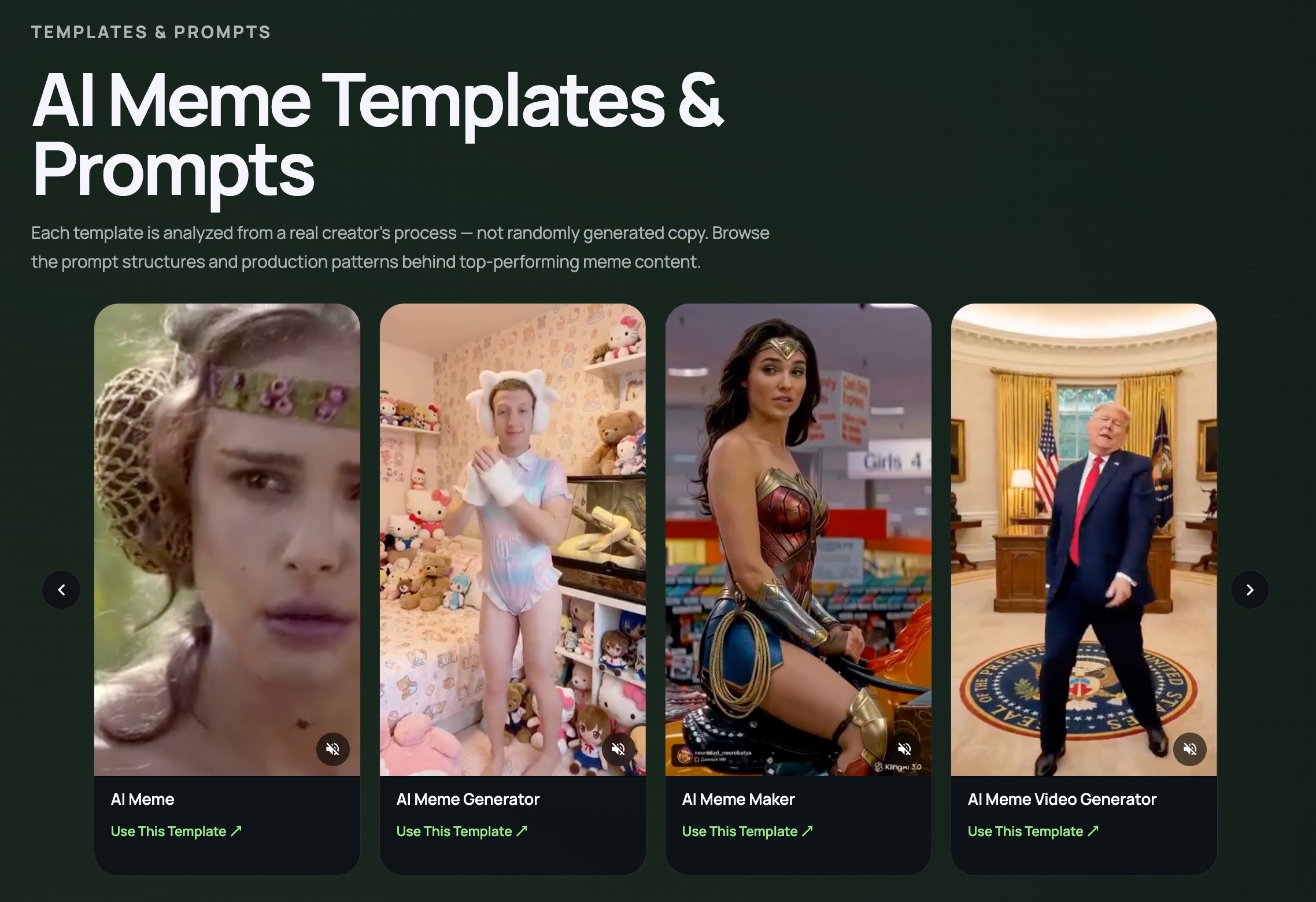 Alici AI Formulas research layer - real creator engagement data powering meme strategy