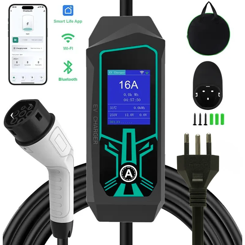 CPF 700 com bolsa de transporte, suporte, plugue e conector Tipo 2