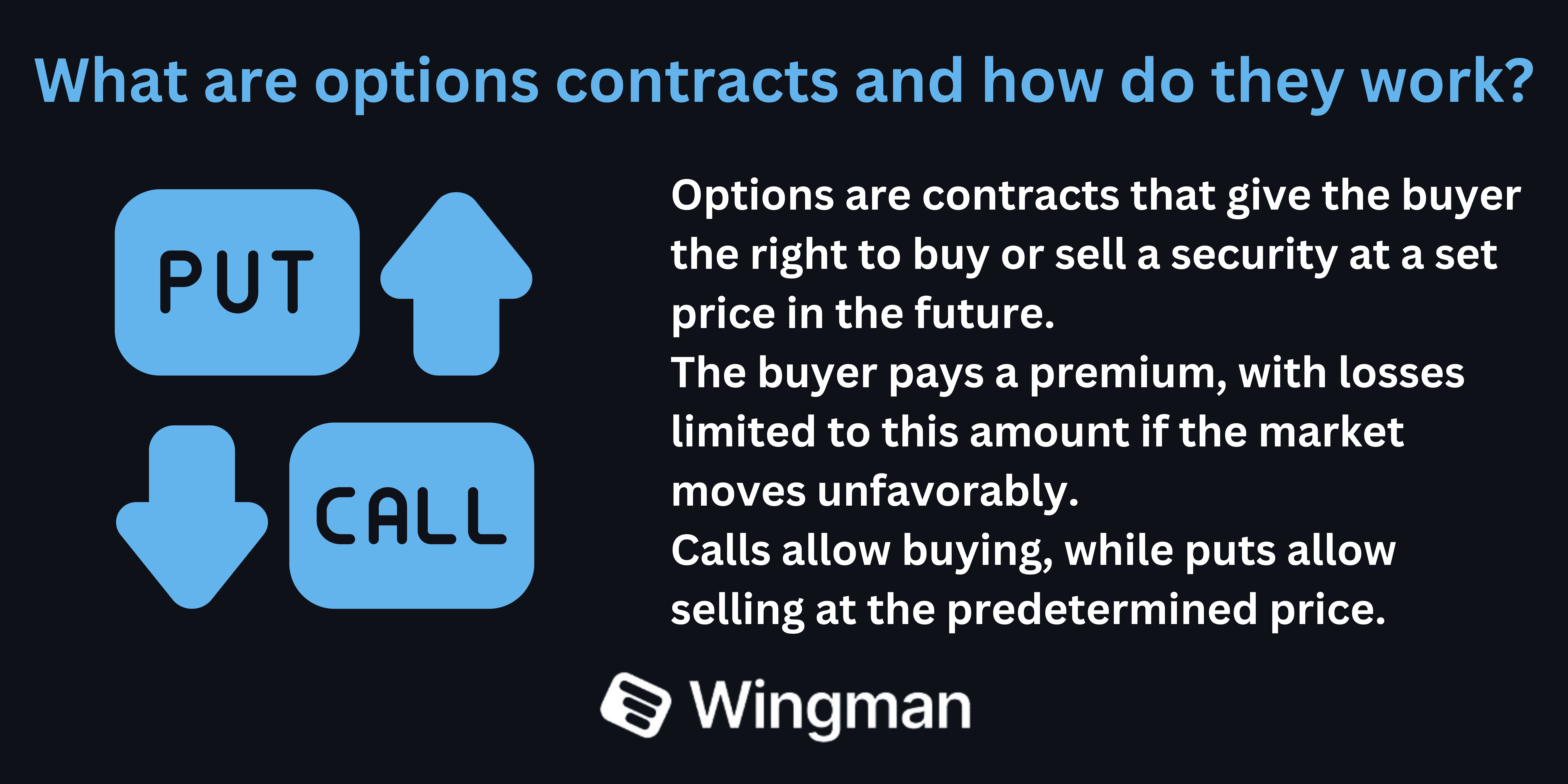 what are options  contracts and how do they work.