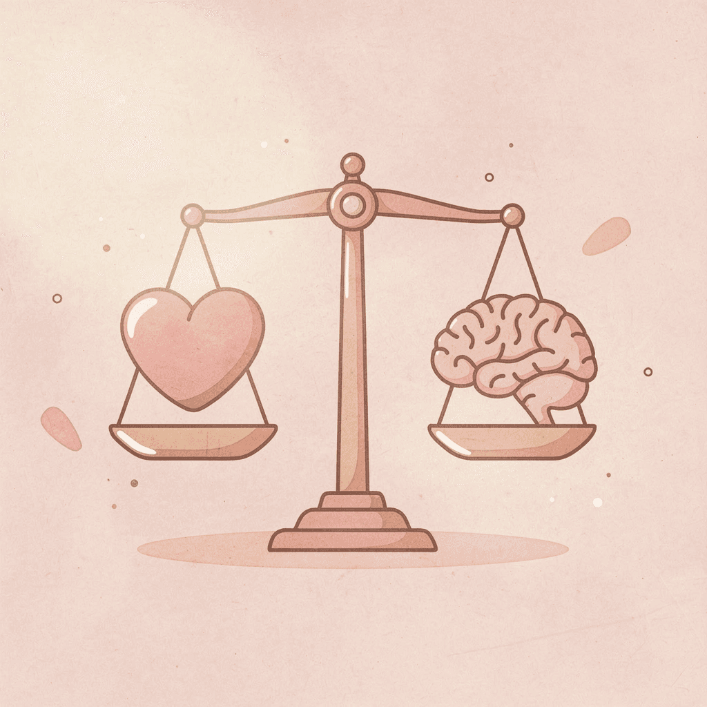  Balance scale comparing speed versus perfectionism in ACT strategy