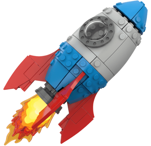 Ракета сделанная из LEGO