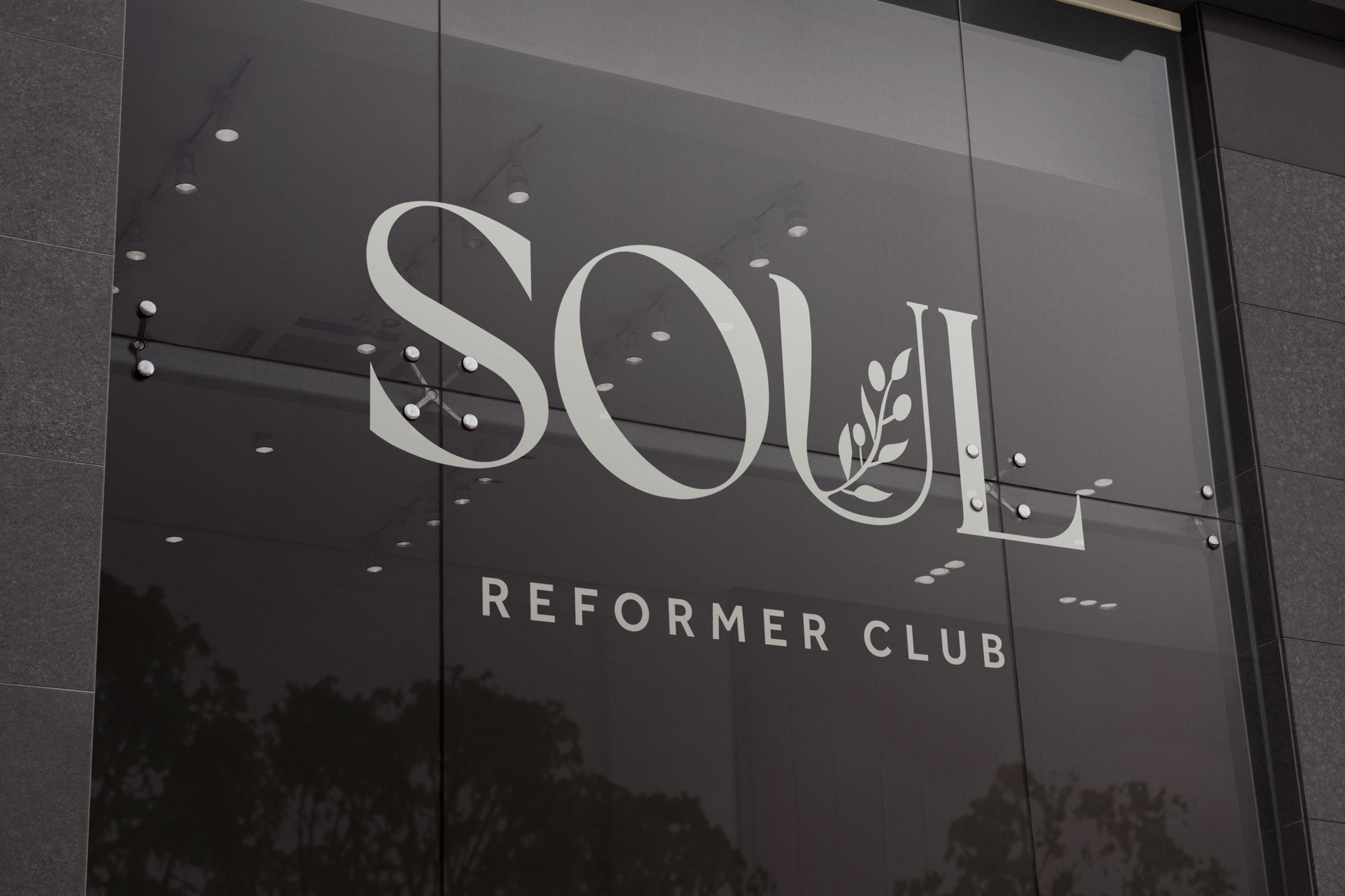 Soul Refoer Club Logo on glass wall