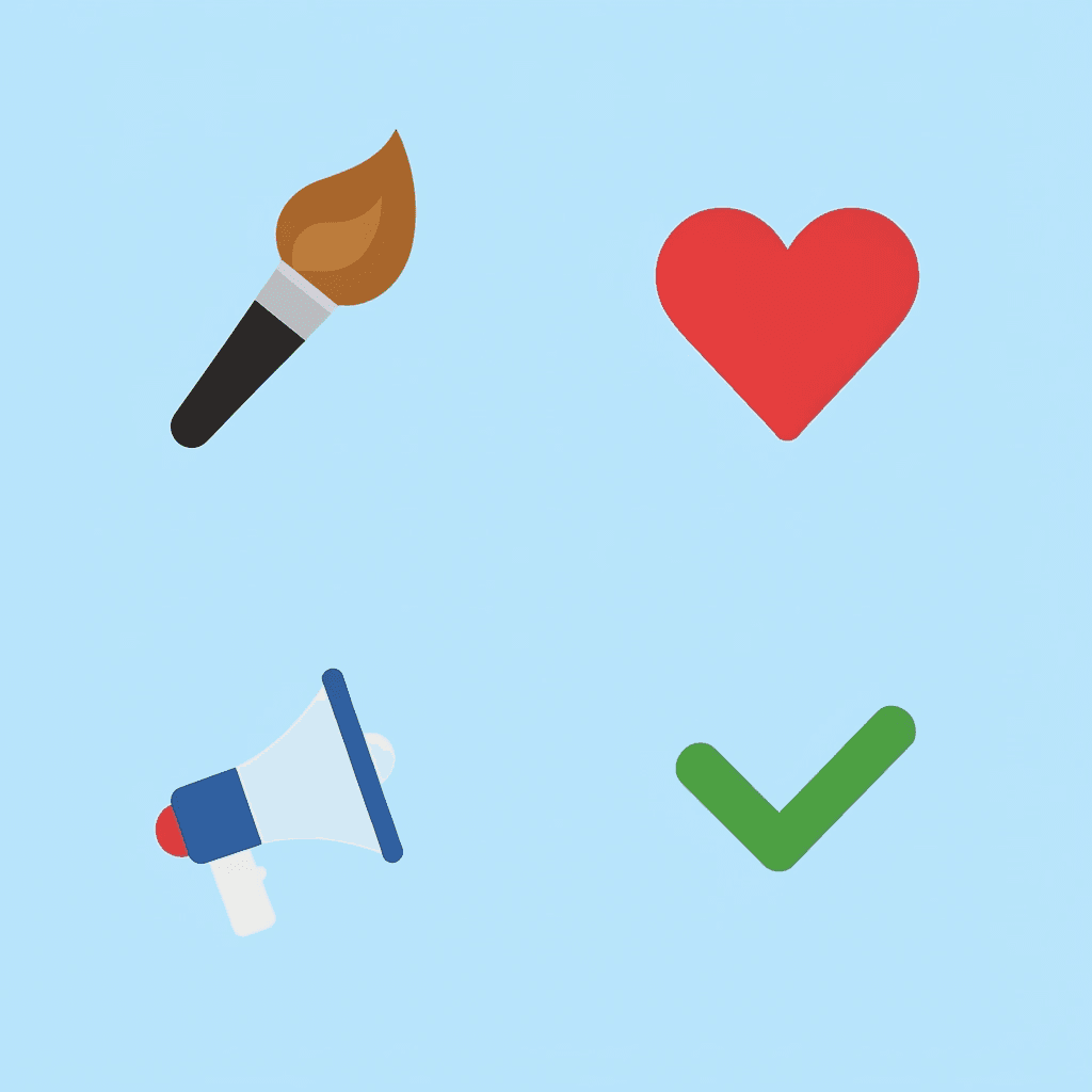 Four-grid layout showing the main design categories: Personal Interests, Inside Jokes, Social Media Style, and Color Preferences - 20th Birthday Ideas