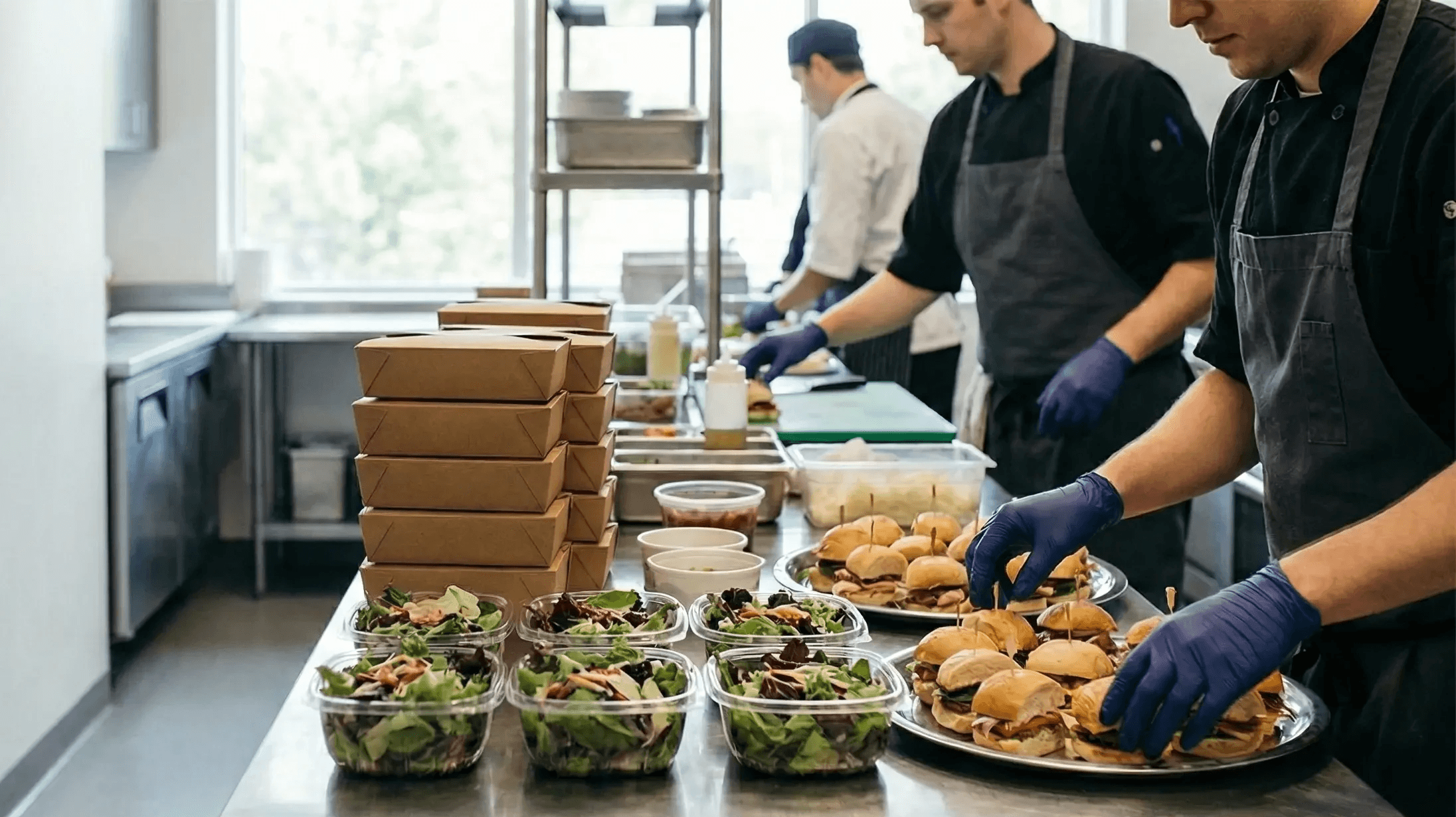 Successful corporate catering setup managed by Rally Catering operations platform