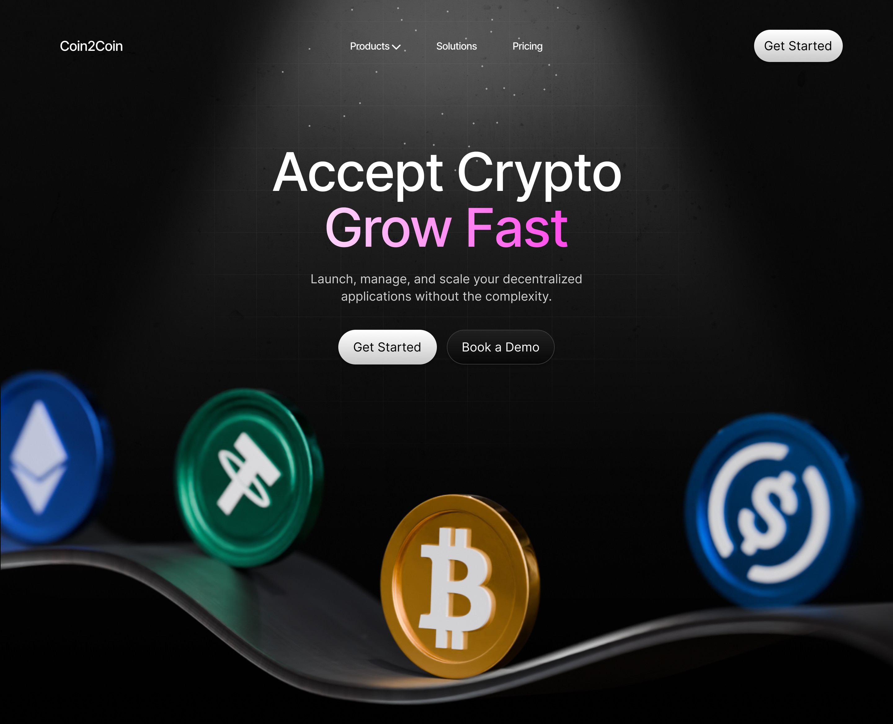 Web3 Website design concept